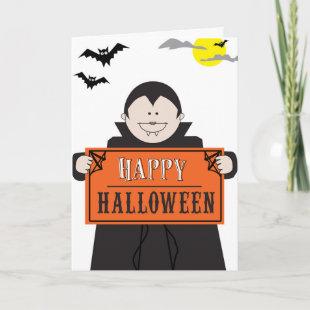 Dracula greeting Halloween customizable card