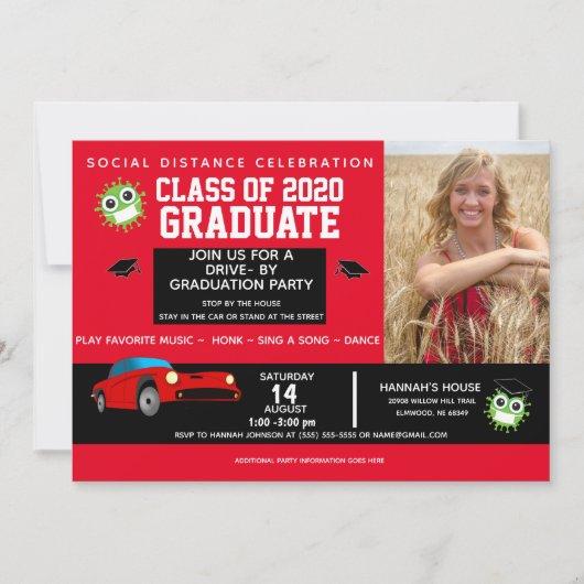 Drive By Party, 2020 Red Graduation Announcements