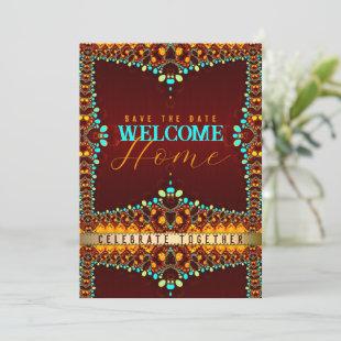 Eastern Bohemian Welcome Home Party Invitation