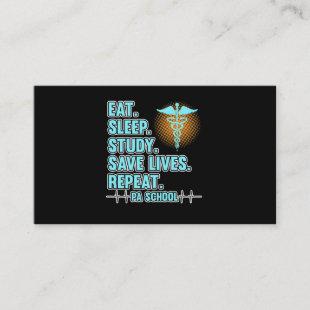 Eat Sleep Save Lives Physician Assistant PA School Enclosure Card