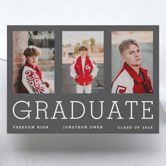 Editable Template Three High School Graduate