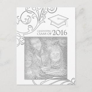 elegant 2016 graduation announcement
