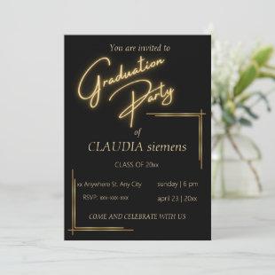 elegant black and gold modern typography holiday card