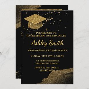 Elegant Chic  Graduation Invitation