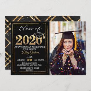 Elegant  Class of 2020 Graduation Party Photo Invitation