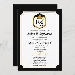 Elegant Formal College | University Graduation Invitation