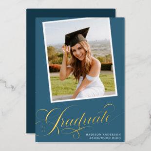 Elegant Graduate | Foil Graduation Announcement