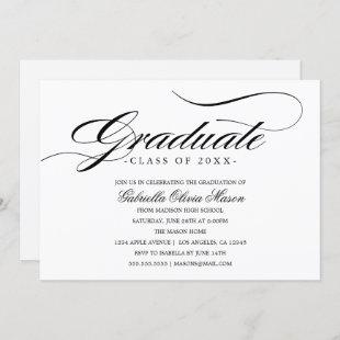 Elegant Graduate | Graduation Party Invite