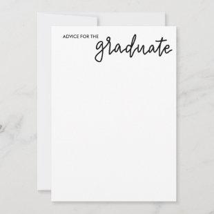 Elegant Graduate Handwritten Script | Advice Invitation