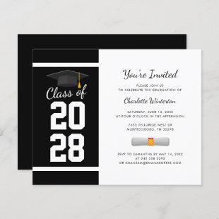 Elegant Graduation 2024 Grad Party Invitation
