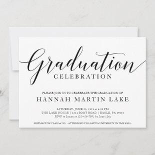 Elegant Graduation Celebration Invitation