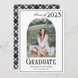 Elegant Modern Class of 2023 Photo Graduation Announcement