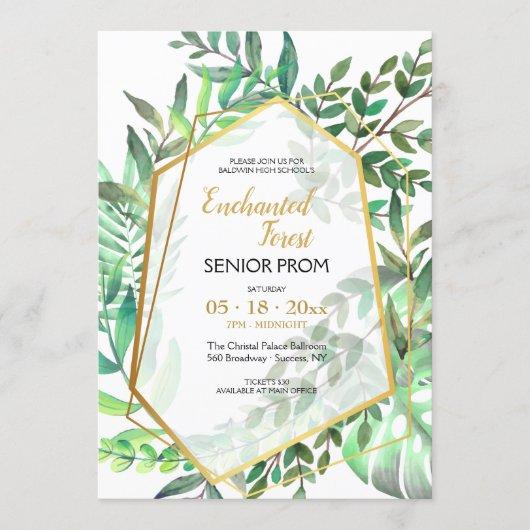 Enchanted Forest Prom Invitation