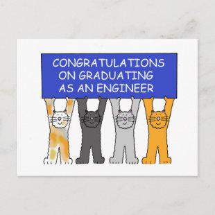 Engineer Graduate Congratulations Announcement Postcard