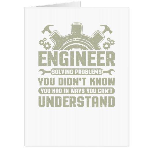 Engineer Problem Solver Engineering Career Card