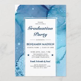 Ethereal Wave Graduation Party Invitations V07