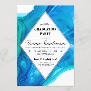 Ethereal Wave Graduation Party Invitations V 01
