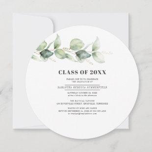 Eucalyptus Grad 2022 Succulent Graduation Party Invitation