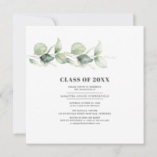 Eucalyptus Graduation 2024 Graduate Party Invitation