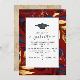 Exotic Tropical Forest Graduation Party Invitation