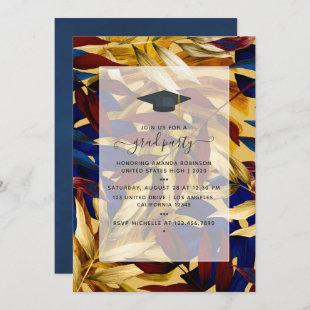 Exotic Tropical Forest Toucan Graduation Party Invitation