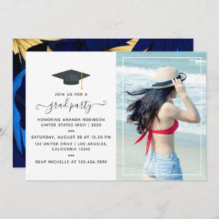 Exotic Tropical Forest Toucan Graduation Party Invitation