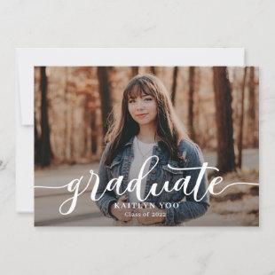 Exquisite Taste Editable Color Graduation Invitation