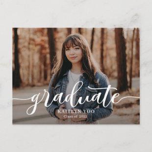 Exquisite Taste Editable Color Graduation Postcard