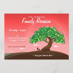 Family Reunion (Red) Invitation