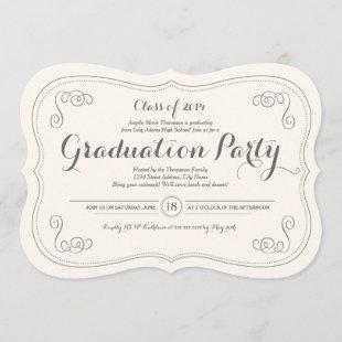 Fancy Affair Grad Party Invitation