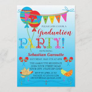 Festive Graduation Party Invitation