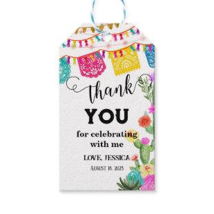 Fiesta Birthday Party Invitation Mexican theme Gift Tags