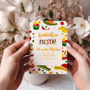 Fiesta Floral Graduation Party Mexican Invitation