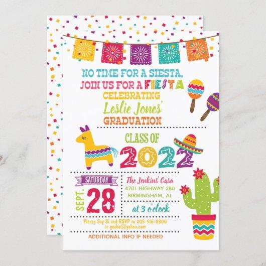 Fiesta Graduation Invitation - Wht (2022)