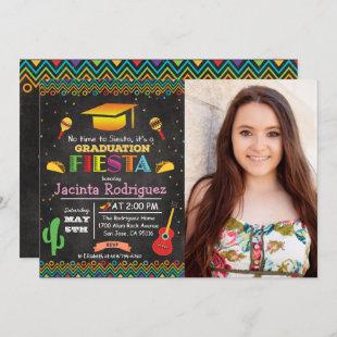 Fiesta Mexican Graduation Chalk Invitation