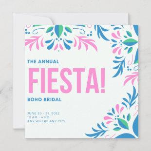 Fiesta Succulent Boho Bridal Brunch  Invitation