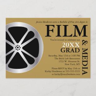 Film & Media Graduation Party Invitation