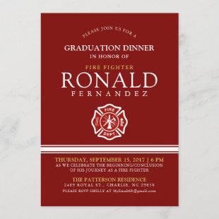 Fire Fighter Graduation Dinner | Event Invitation