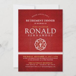 Fire Fighter Retirement Dinner | Event Invitation