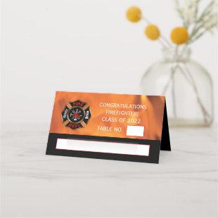 Firefighter Fire Department Emblem Place Card