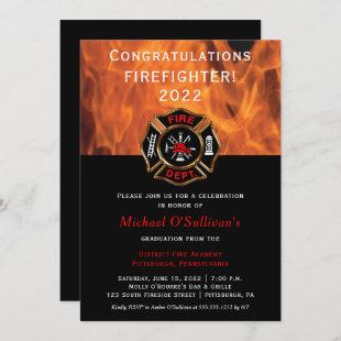 Firefighter Graduation Announcement | Party