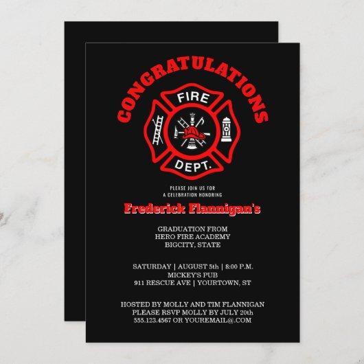 Firefighter Graduation Announcement Party