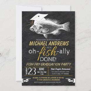 Fish Fry Graduation Party Invitation