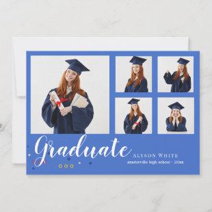 Five Photo Frame Graduation Announcement
