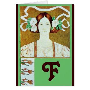 FLORA/ LADY WITH WHITE ROSES MONOGRAM