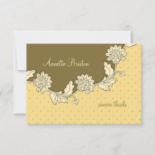 Floral Envy Personalized Thank You Notes Invitation