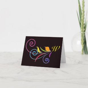 Floral Swirl / Thank You Note Cards