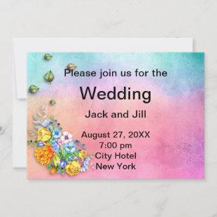 Floral Watercolor Invitation