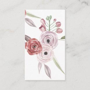 Floral Watercolor Pattern Enclosure Card