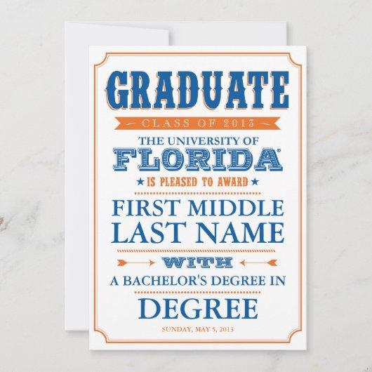 Florida Graduation Announcement